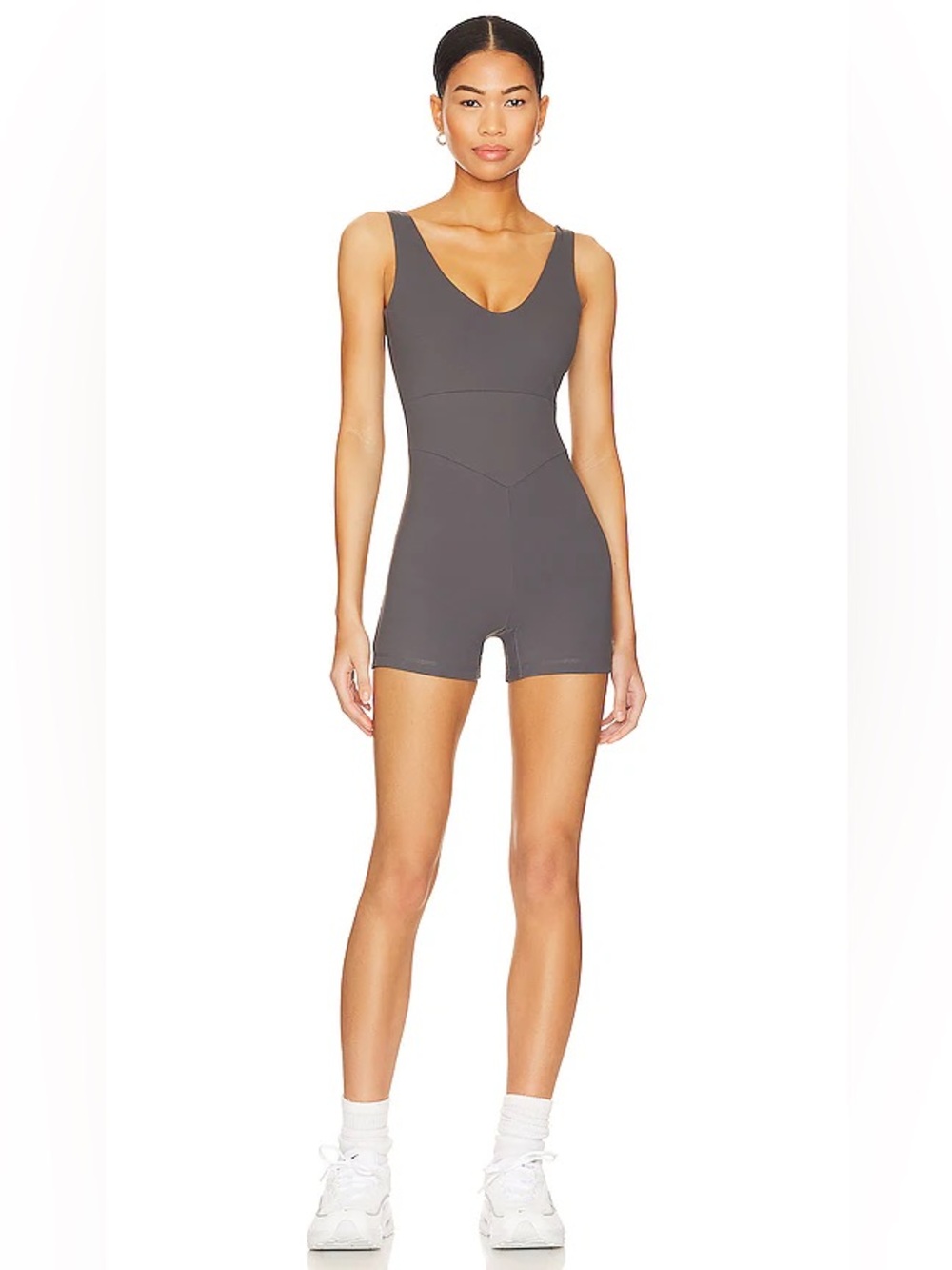Varley Let’s Go Juni All In One Romper Size Medium Blackened Pearl